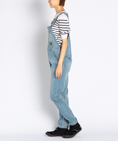 DOUBLE NAME（ダブルネーム）の「サルエルオーバーオール（パンツ・サックス/オフシロ/柄A・S/M）」の4枚目の写真