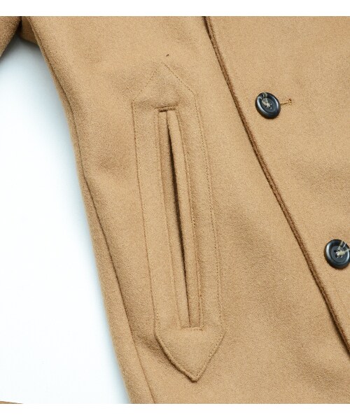 HAMNETT（ハムネット）の「【HAMNETT】 HOODED SHAWL MELTON（ジャケット/アウター・メンズ・ブラック/グレー/ターコイズブルー/ベージュ・S/M/L/AL）」の9枚目の写真