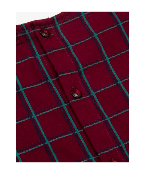 w closet（ダブルクローゼット）の「【A/W】チェック柄2枚フリル袖プルオーバー（トップス・レディース・ボルドーベース/ブラックベース・FREE）」の8枚目の写真