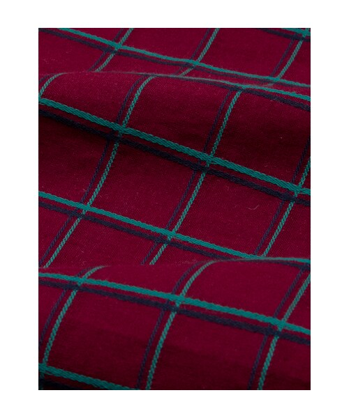 w closet（ダブルクローゼット）の「【A/W】チェック柄2枚フリル袖プルオーバー（トップス・レディース・ボルドーベース/ブラックベース・FREE）」の9枚目の写真