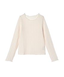 GRL | 透かし編みメロウフリルトップス(Tシャツ/カットソー)