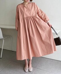 DHOLIC | フレアギャザーワンピース(ワンピース)