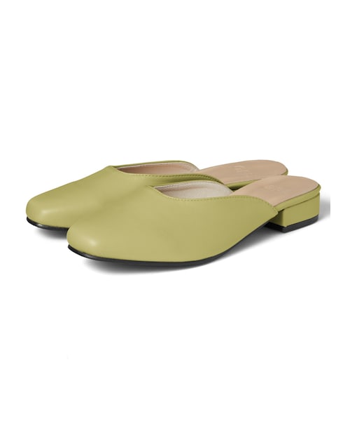 GRL（グレイル）の「スクエアトゥスリッパフラットシューズ（その他シューズ・レディース・ベージュ/オリーブ/モカ/オフホワイト・24.5）」の4枚目の写真