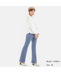 GU | ポケット付きセミフレアジーンズJN+E(パンツ)