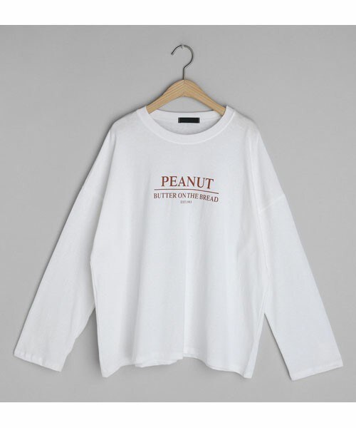 DHOLIC(ディーホリック)の「PEANUTプリントTシャツ(Tシャツ/カットソー・レディース・ホワイト/オレンジ/その他/グリーン・FREE)」の1枚目の写真