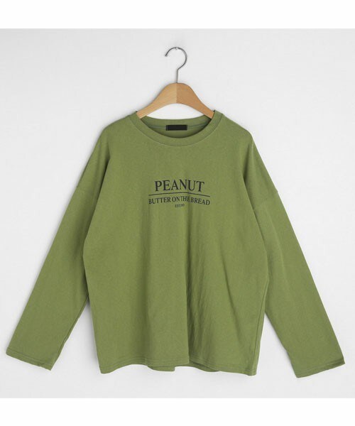 DHOLIC(ディーホリック)の「PEANUTプリントTシャツ(Tシャツ/カットソー・レディース・ホワイト/オレンジ/その他/グリーン・FREE)」の2枚目の写真