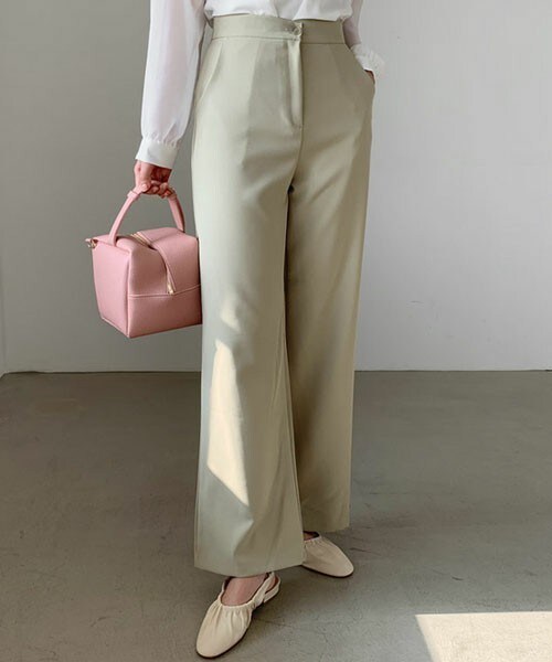 DHOLIC（ディーホリック）の「ハイウエストスラックス（スラックス・レディース・ピンク/グリーン/ブラック・S/M）」の3枚目の写真