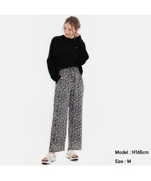 GU | プリントストレートパンツ(ペイズリー)(パンツ)