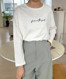 DHOLIC | 刺繍レタリングTシャツ(Tシャツ/カットソー)