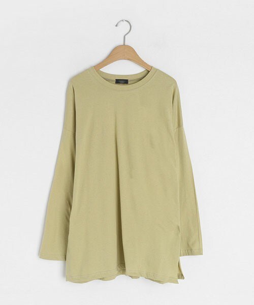 DHOLIC（ディーホリック）の「コットンボクシーTシャツ（Tシャツ/カットソー・レディース・ピンク/ホワイト/グリーン/ブルー/ブラック/オレンジ・FREE）」の4枚目の写真