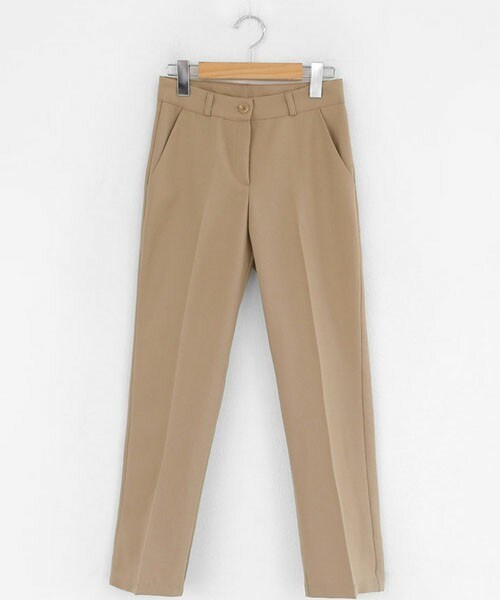 DHOLIC（ディーホリック）の「セミハイウエストスラックス（スラックス・レディース・ピンク/ベージュ/レッド/その他/ブラック/グリーン・S/M）」の3枚目の写真