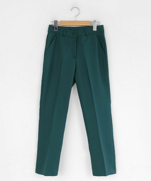 DHOLIC（ディーホリック）の「セミハイウエストスラックス（スラックス・レディース・ピンク/ベージュ/レッド/その他/ブラック/グリーン・S/M）」の4枚目の写真