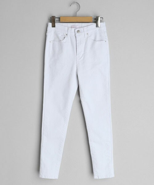 DHOLIC(ディーホリック)の「シークレットゴムスキニーパンツ(その他パンツ・レディース・ベージュ/ブラック/ホワイト/グリーン・S/M/L)」の2枚目の写真