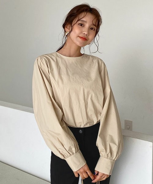 DHOLIC（ディーホリック）の「パフスリーブブラウス（シャツ/ブラウス・レディース・ホワイト/ベージュ/ブラック・FREE）」の3枚目の写真