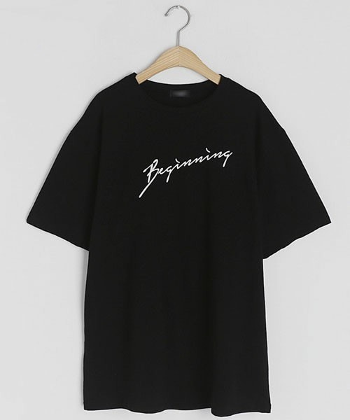 DHOLIC（ディーホリック）の「Beginning半袖Tシャツ（Tシャツ/カットソー・レディース・ブラウン/ホワイト/ブラック・FREE）」の3枚目の写真