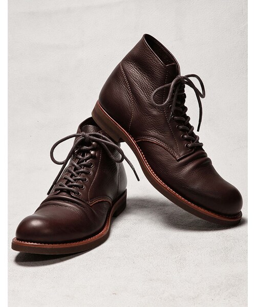 MR.OLIVE E.O.I(ミスターオリーブイーグルオブインデペンデンス)の「【先行予約】MR.OLIVE E.O.I WATER PROOF SHIRINK LEATHER / SEVEN HOLE HUNTING BOOTS(シューズ・メンズ・ブラック/ブラウン/ベージュ・7H/8H/9H/10H)」の2枚目の写真