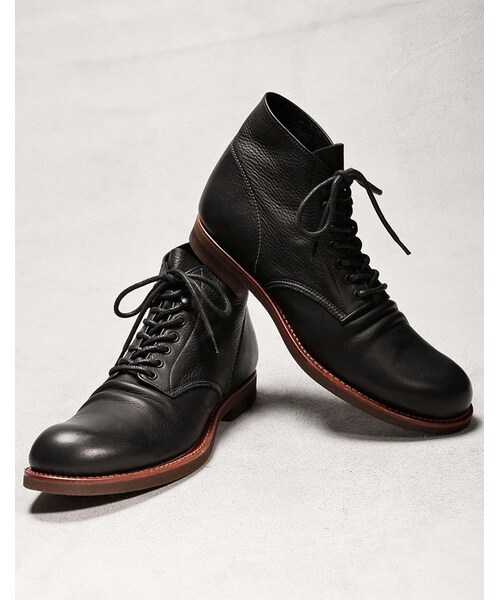 MR.OLIVE E.O.I(ミスターオリーブイーグルオブインデペンデンス)の「【先行予約】MR.OLIVE E.O.I WATER PROOF SHIRINK LEATHER / SEVEN HOLE HUNTING BOOTS(シューズ・メンズ・ブラック/ブラウン/ベージュ・7H/8H/9H/10H)」の1枚目の写真