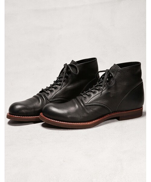 MR.OLIVE E.O.I(ミスターオリーブイーグルオブインデペンデンス)の「【先行予約】MR.OLIVE E.O.I WATER PROOF SHIRINK LEATHER / SEVEN HOLE HUNTING BOOTS(シューズ・メンズ・ブラック/ブラウン/ベージュ・7H/8H/9H/10H)」の4枚目の写真