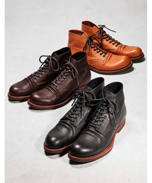 MR.OLIVE E.O.I(ミスターオリーブイーグルオブインデペンデンス)の「【先行予約】MR.OLIVE E.O.I WATER PROOF SHIRINK LEATHER / SEVEN HOLE HUNTING BOOTS(シューズ・メンズ・ブラック/ブラウン/ベージュ・7H/8H/9H/10H)」の11枚目の写真