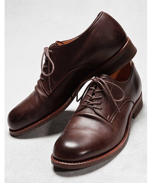 MR.OLIVE E.O.I（ミスターオリーブイーグルオブインデペンデンス）の「【先行予約】MR.OLIVE E.O.I WATER PROOF SHIRINK LEATHER / PLAIN TOE OXFORD SHOES（シューズ・メンズ・ブラック/ブラウン/ベージュ・7H/8H/9H/10H）」の2枚目の写真