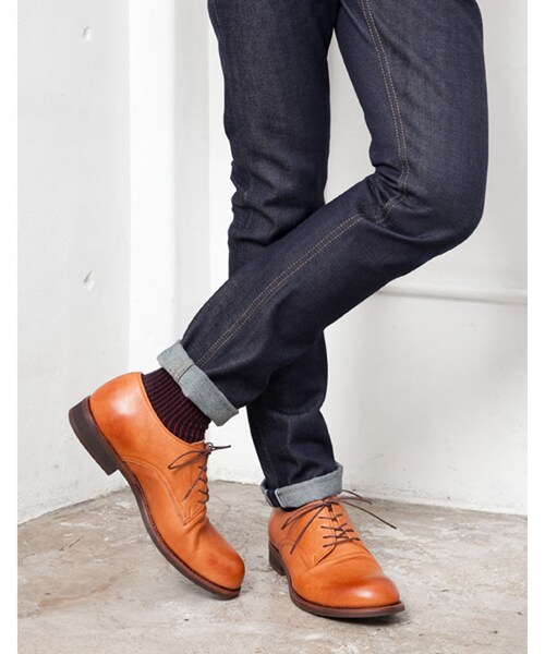 MR.OLIVE E.O.I（ミスターオリーブイーグルオブインデペンデンス）の「【先行予約】MR.OLIVE E.O.I WATER PROOF SHIRINK LEATHER / PLAIN TOE OXFORD SHOES（シューズ・メンズ・ブラック/ブラウン/ベージュ・7H/8H/9H/10H）」の11枚目の写真