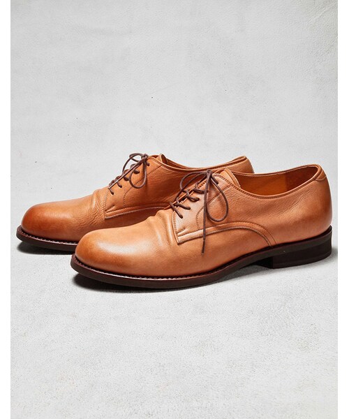 MR.OLIVE E.O.I（ミスターオリーブイーグルオブインデペンデンス）の「【先行予約】MR.OLIVE E.O.I WATER PROOF SHIRINK LEATHER / PLAIN TOE OXFORD SHOES（シューズ・メンズ・ブラック/ブラウン/ベージュ・7H/8H/9H/10H）」の4枚目の写真