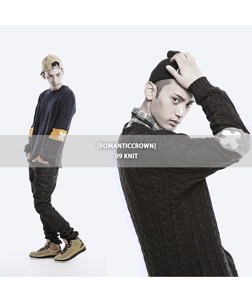 ROMANTIC CROWN（ロマンティッククラウン）の「09 KNIT BLACK（その他・メンズ・other・S/M/L/XL）」の2枚目の写真
