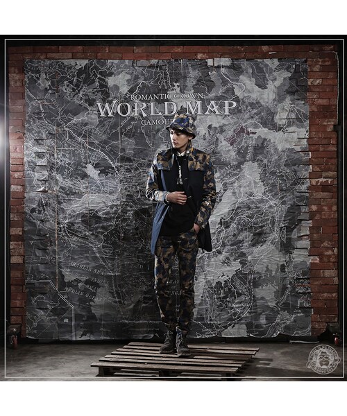 ROMANTIC CROWN（ロマンティッククラウン）の「WORLD MAP CAMO OUT POCKET PANTS（その他・メンズ・BEI・S/M/L/XL）」の3枚目の写真