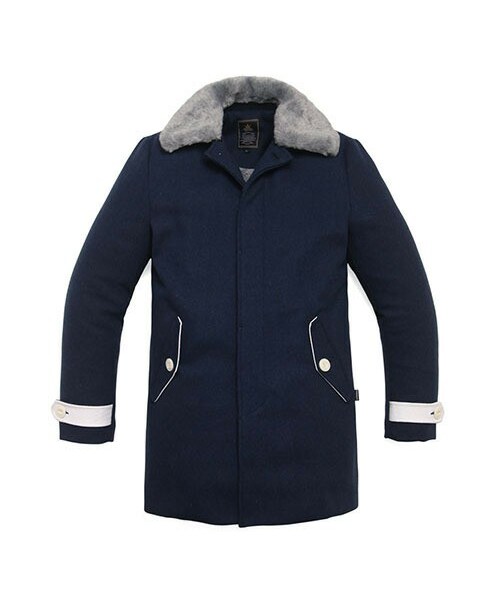 ROMANTIC CROWN（ロマンティッククラウン）の「SHIT MAC COAT NAVY 