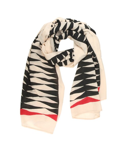 Kala Black silk scarf