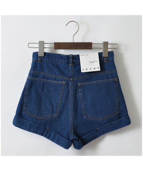 XOXO（キスキス）の「Highwaist Dark Denim Shorts（パンツ・レディース・other・23/24/25/26/27/28）」の4枚目の写真