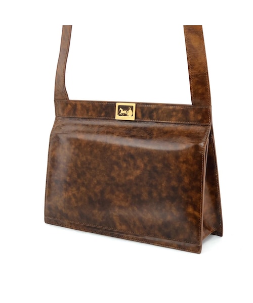 CELINE セリーヌブラウン ドットパターン バッグ