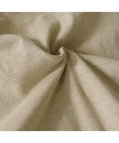 Lavish Gate（ラヴィッシュゲート）の「nh-tops-04028　日本製　ワンショルダーラップ　 ロング Tシャツ　エクリュ　カーキベージュ（Tシャツ/カットソー・レディース・その他）」の15枚目の写真