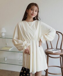 DHOLIC | ギャザーミニワンピース(ワンピース)