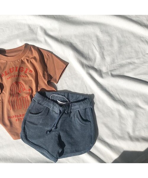 cache cache（カシュ カシュ）の「MINGO.   retro short(stone)（その他パンツ・キッズ・その他）」の3枚目の写真