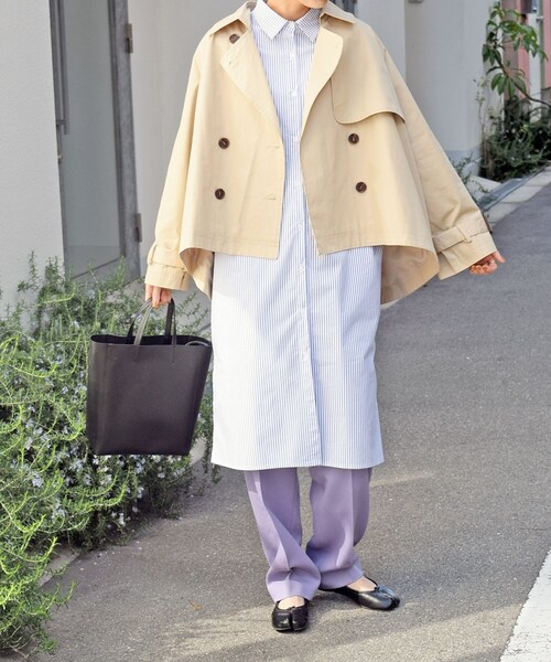 no brand（ノーブランド）の「ショートトレンチJK（トレンチコート・レディース・その他）」の2枚目の写真