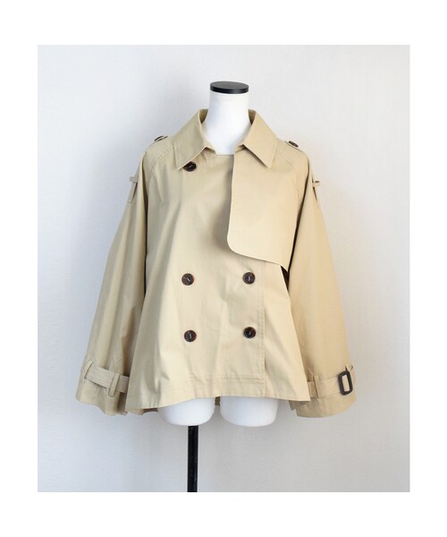 no brand（ノーブランド）の「ショートトレンチJK（トレンチコート・レディース・その他）」の12枚目の写真