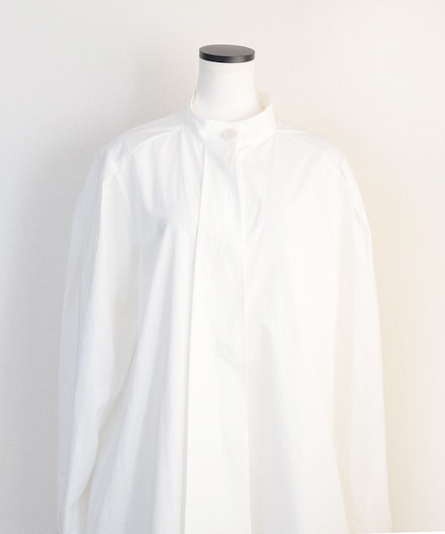 no brand（ノーブランド）の「タイプライターコットンスタンドシャツOP（ワンピース・レディース・その他）」の10枚目の写真