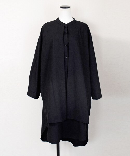 no brand(ノーブランド)の「フロントヨークシャツOP 【WHITE/BLACK】(ワンピース・レディース・その他)」の13枚目の写真