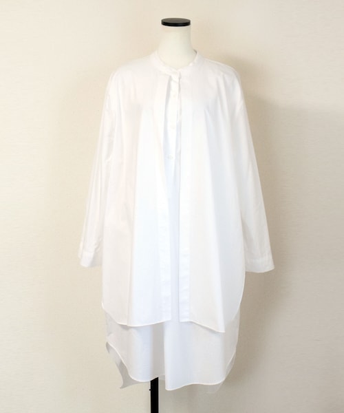 no brand(ノーブランド)の「フロントヨークシャツOP 【WHITE/BLACK】(ワンピース・レディース・その他)」の9枚目の写真