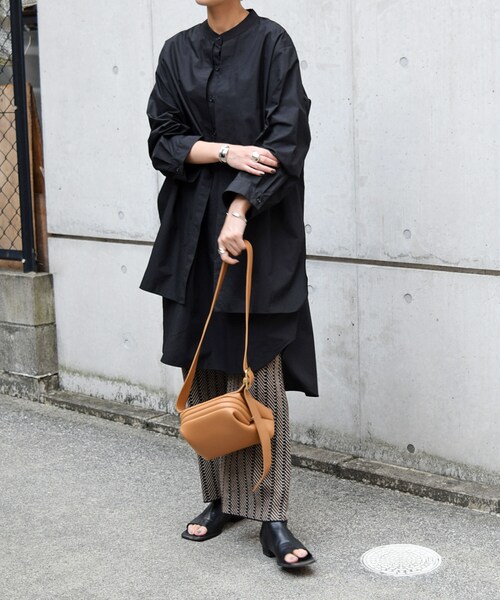 no brand(ノーブランド)の「フロントヨークシャツOP 【WHITE/BLACK】(ワンピース・レディース・その他)」の7枚目の写真