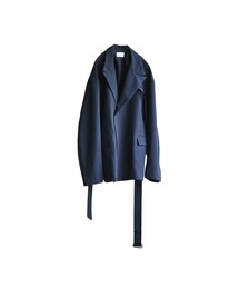 RYO TAKASHIMA（リョウタカシマ）の「BELTED DOUBLE JACKET(ASH NAVY