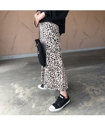 copine | 再入荷！大人可愛い！レオパードフレアロングスカート【クリックポスト対象商品】(スカート)