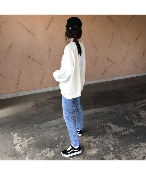 copine(コピン)の「NEWカラー登場!ゆる可愛い!バックラベルオーバーサイズプルオーバー(4color)【クリックポスト対象商品】(スウェット・レディース・その他)」の7枚目の写真