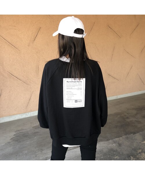 copine(コピン)の「NEWカラー登場!ゆる可愛い!バックラベルオーバーサイズプルオーバー(4color)【クリックポスト対象商品】(スウェット・レディース・その他)」の1枚目の写真