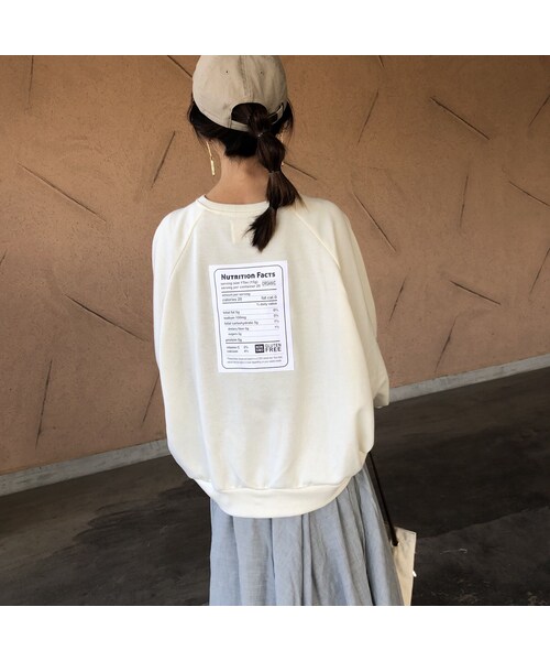 copine(コピン)の「NEWカラー登場!ゆる可愛い!バックラベルオーバーサイズプルオーバー(4color)【クリックポスト対象商品】(スウェット・レディース・その他)」の6枚目の写真