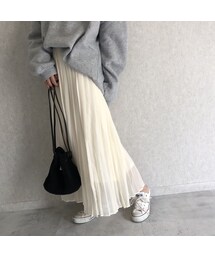 copine | シフォンプリーツロングスカート 【クリックポスト対象商品】(スカート)