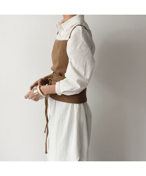 Lavish Gate（ラヴィッシュゲート）の「nh-tops-04030　日本製　コットンリブビスチェ　ダスティパープル　マスタード　モカ（キャミソール・レディース・その他）」の7枚目の写真