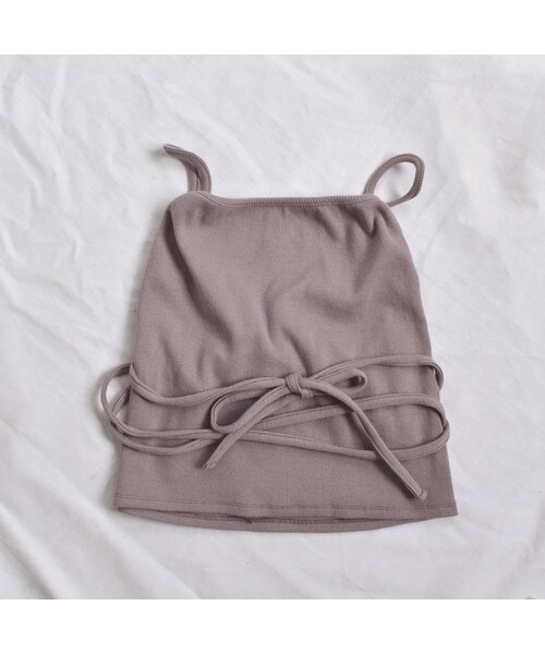 Lavish Gate（ラヴィッシュゲート）の「nh-tops-04030　日本製　コットンリブビスチェ　ダスティパープル　マスタード　モカ（キャミソール・レディース・その他）」の14枚目の写真