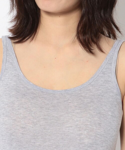 HANES（ヘインズ）の「Hanes/ヘインズ 1P Hanes Undies Tami ウィメンズ タミ HW2-K201 タンクトップ（トップス・WHITE/BLACK/GREY・F）」の4枚目の写真